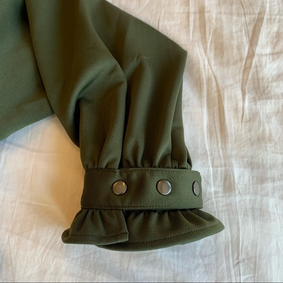 Standard & Practice Utility Shirtdress in Olive - Picture 6 of 8
